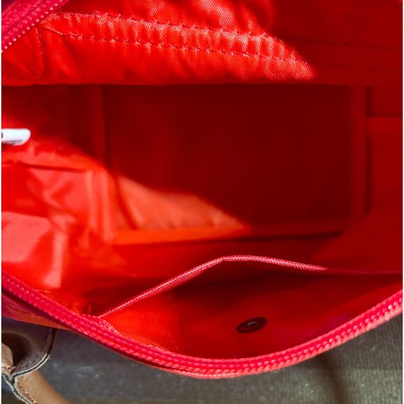 Disney Mickey Mouse Red Mini Tote Bag – Brown Faux Leather Handle – Cute Pattern - Picture 3 of 4